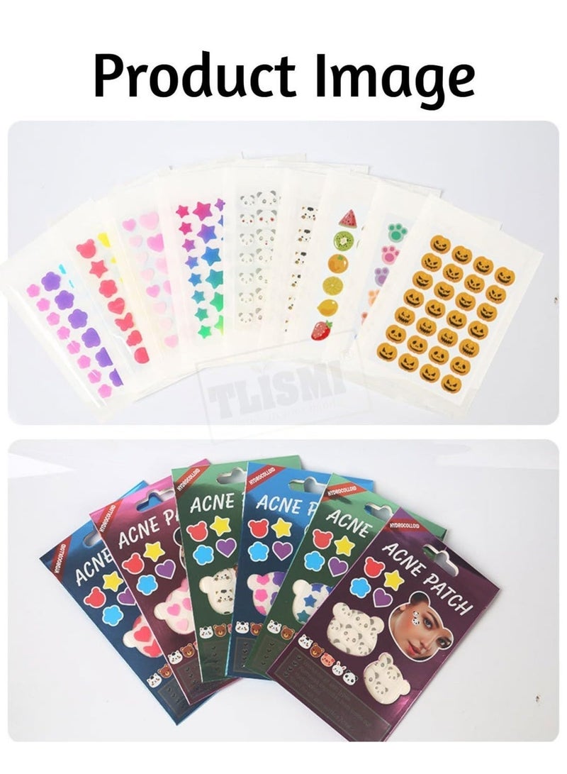 Multi-shaped acne patches, gentle on the face, hydrocolloid overnight acne-absorbing patches | Lightweight, waterproof treatment patches for all skin types (24 to 36 patches per pack) - Image 1